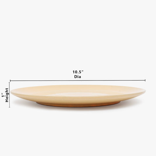 Dimensions of yellow dinner plate