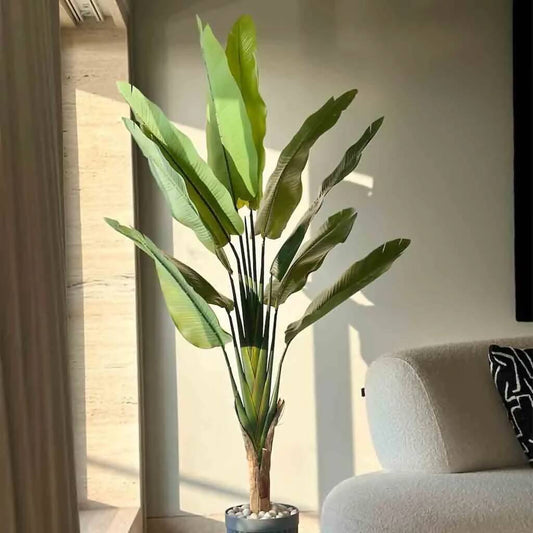 Ravenala Madagascariensis Tall Artificial Plant for Home Decor - 6 Feet | Fake Plant for Home & Office
