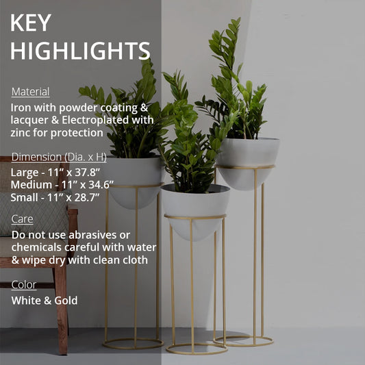 Key highlights of Ovate tall planters