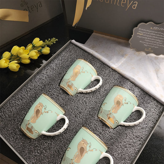 Gift Set - AIRAVATA  4 Green Coffee Mug