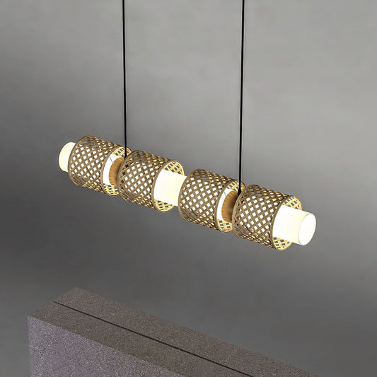 Luxury Decorative Hanging Light | Handwoven Bamboo Ceiling Light