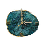 Premium agate stone clock for table