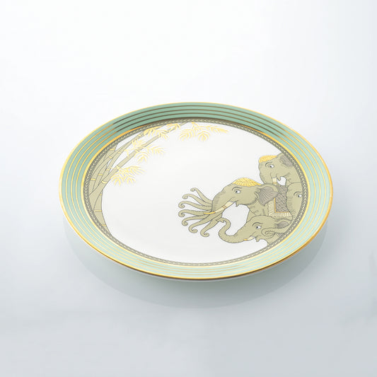 Round ceramic dinner plate