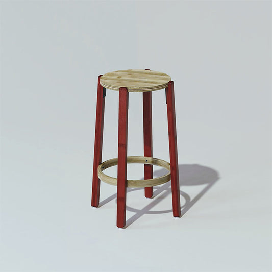 Rad Stool Small By Mianzi: Contemporary, Hand-designed by Heritage Artisans
