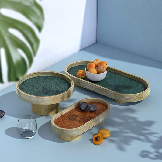 Handmade Bamboo Tray Set