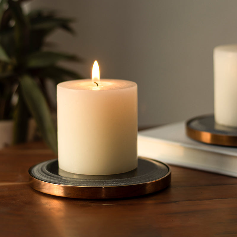 Candle plate deals holder