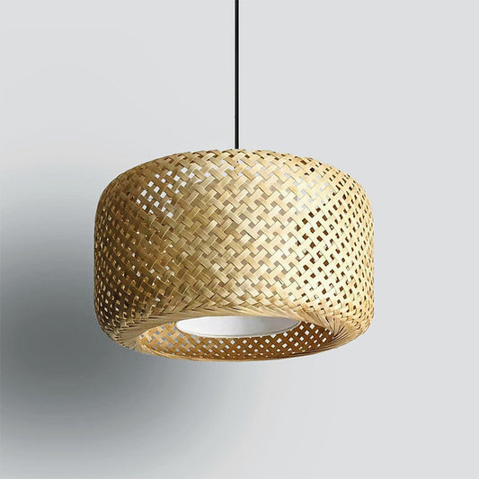 Handwoven Bamboo hanging light