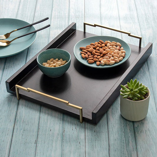 Wooden Tray for Serving Snacks