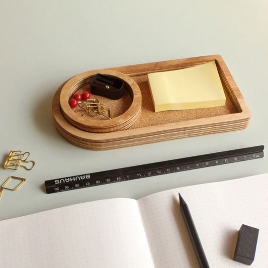 Dyad wooden desk accessories