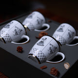 Ceramic mug set of 4