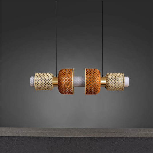 Luxury Bamboo Pendant Ceiling Lamp | Handcrafted Bamboo Hanging Light