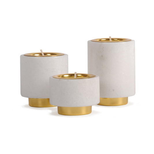 Pillar Candle Holder - Marble