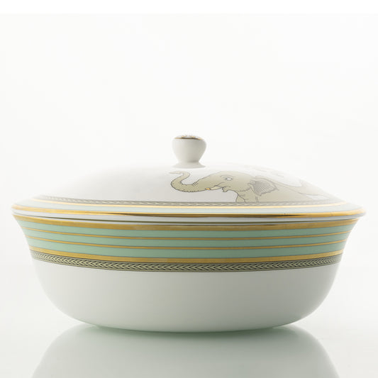 large serving bowl with lid