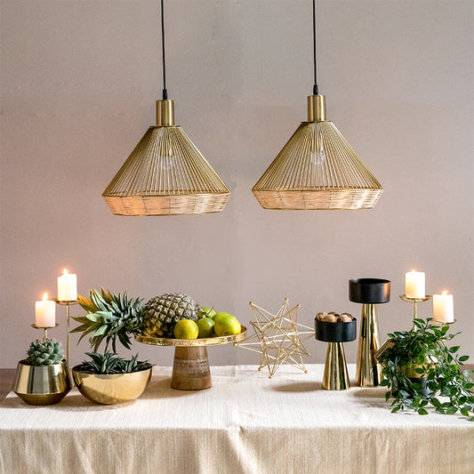Hakka Rattan Pendant Light | Hanging Lights for Kitchen