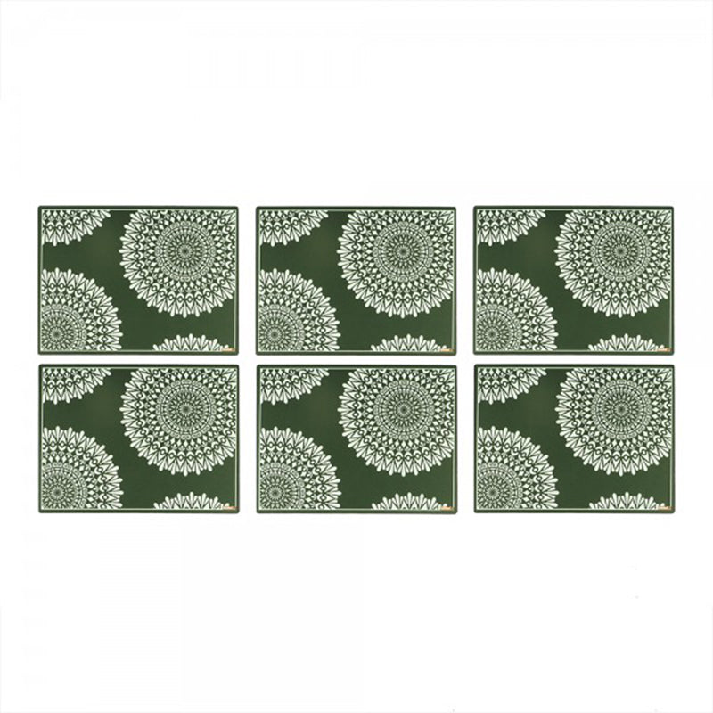Buy Table Mats Green Table Mats Online Set of 6 Arcedior