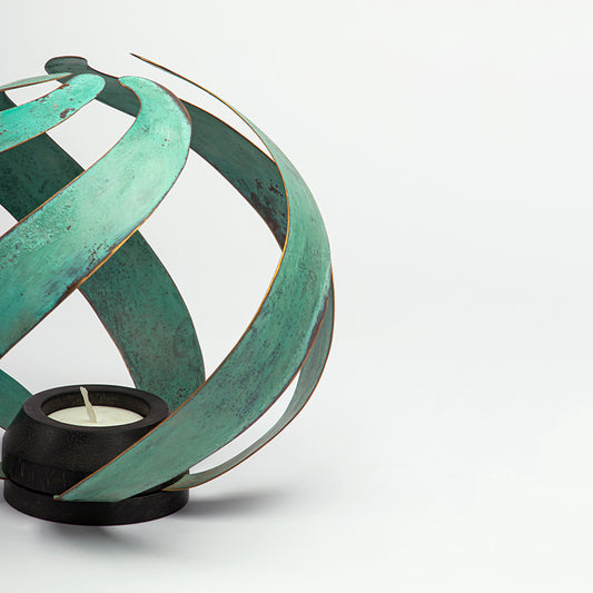 Antique Brass Candle Holder 