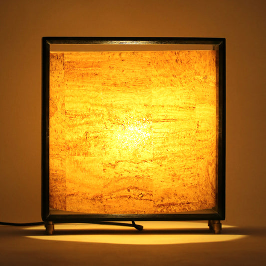 Wooden Side table lamp