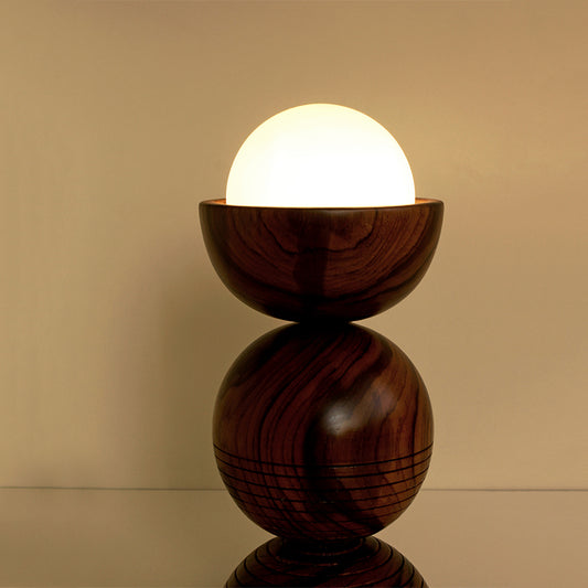 Sphera LED Lamp in Wood