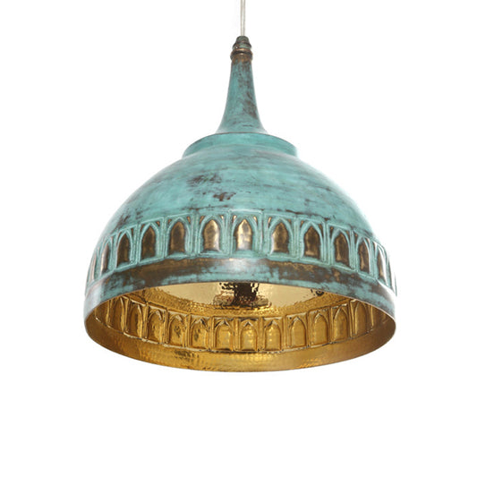 Brass pendant light dome  