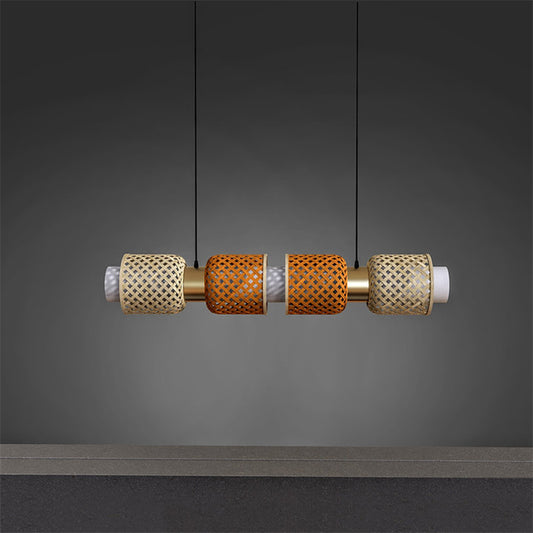 Bamboo strip Ceiling hanging light