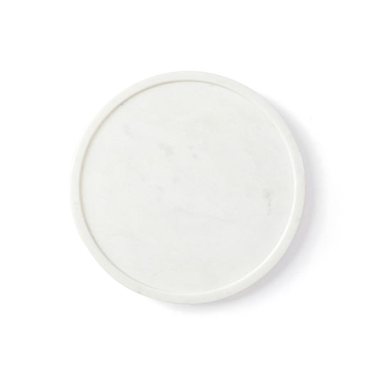 White marble round charcuterie board