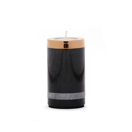 black tea light candle holder - large
