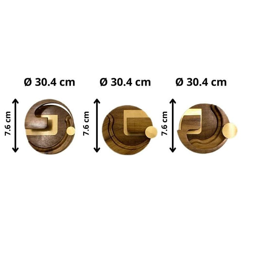 dimensions of a Traya wooden wall sconces