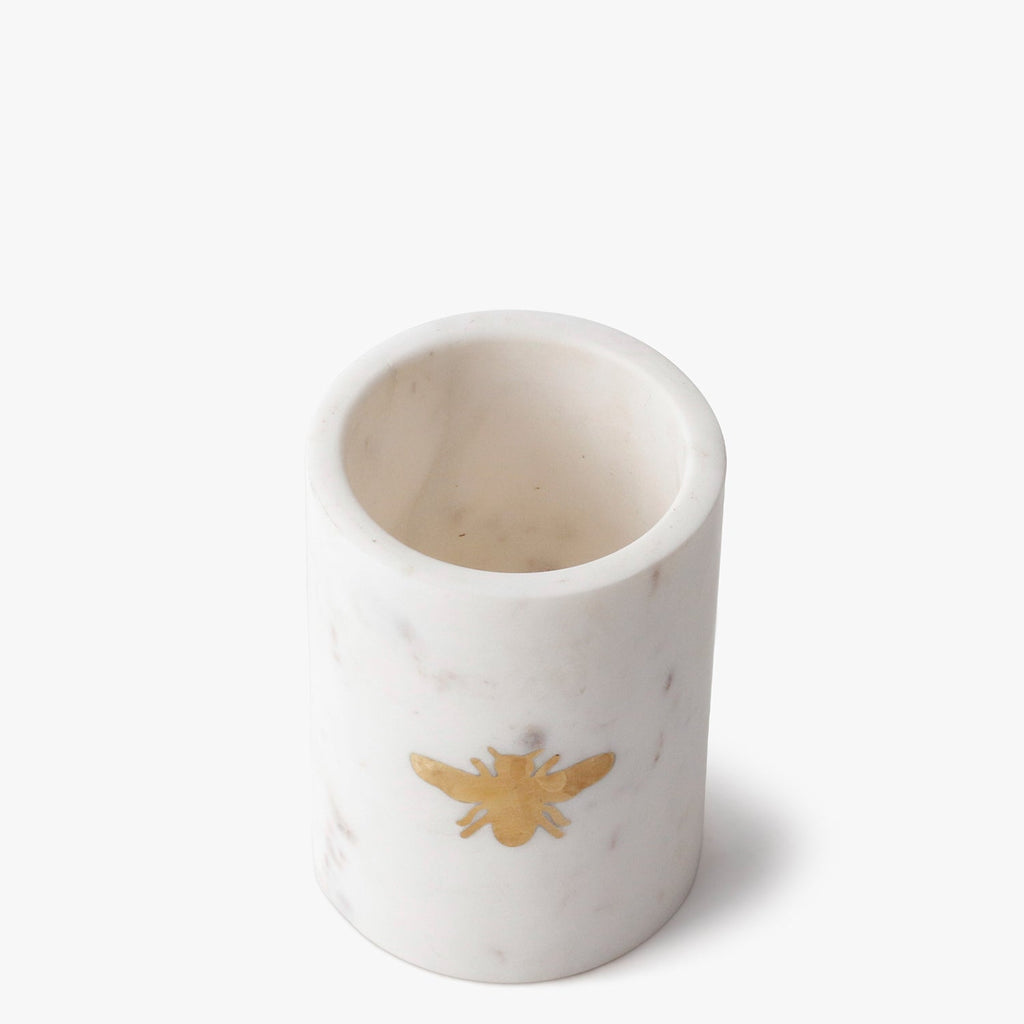 Buy White Marble Wine Chiller Bucket, Wine Cooler at Arcedior