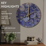 Key highlights of agate wall clock