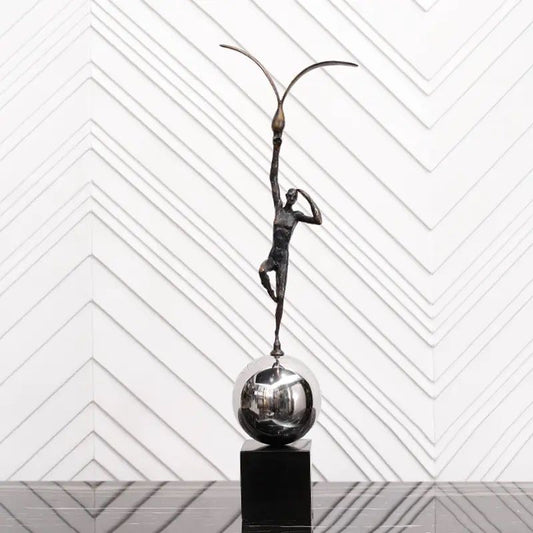 Metal Man Sculpture | Luxury Showpiece for Home | Decorative Items