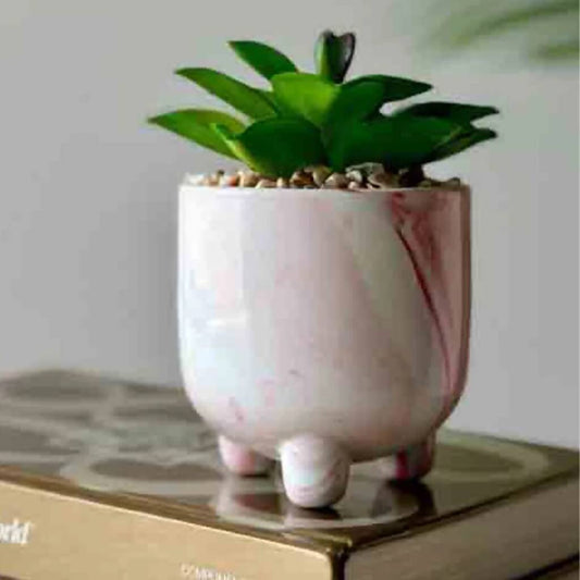 Pink Artificial Succulent Plant | Decorative Artificial Plants Small