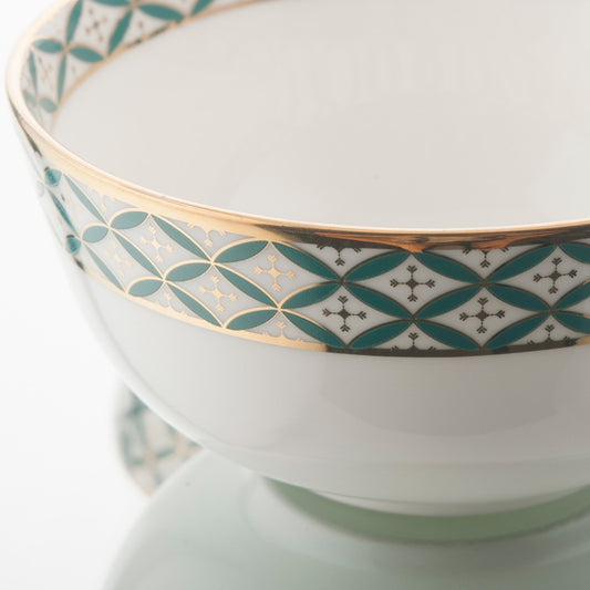 Isometric view of ceramic bowl