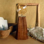 Wooden table decor lamp