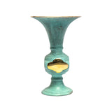 Zebrowski bluish brass vase