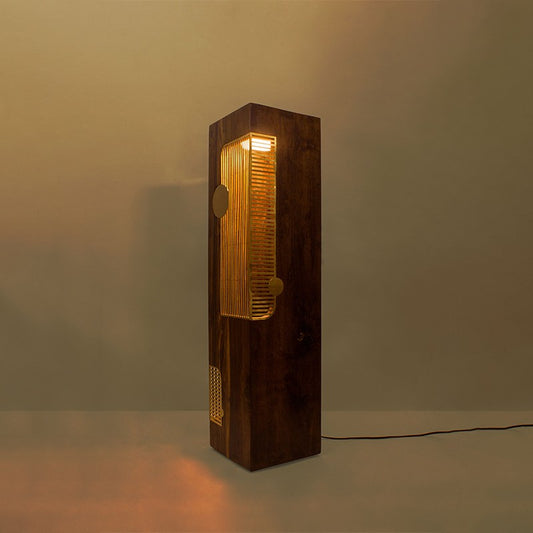 Sarava Wooden Floor Lamp | Floor Lamps for Living Room