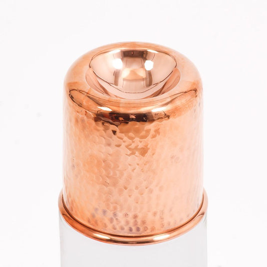 wine carafe with copper glass
