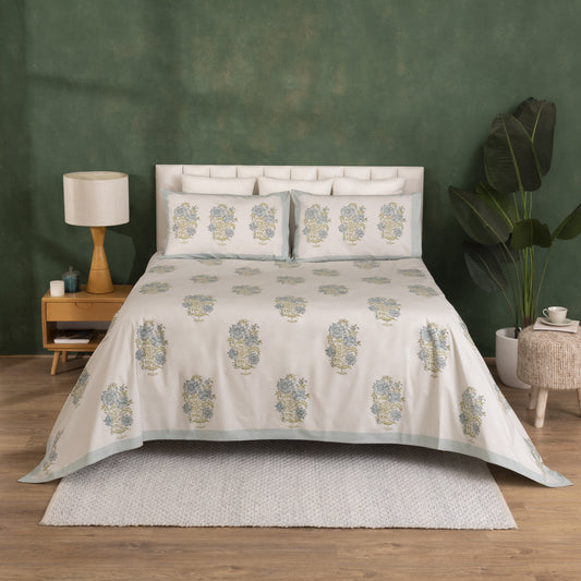 GALACTIC GLOW BLOCK PRINTED BEDSHEET SET