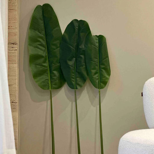 Artificial Fresh Green Banana Plant - 4 Feet (Set Of 2)