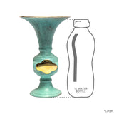 Height comparison of Zebrowski flower vase with a 1l bottle