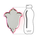 height comparison of Aaina Lal Kila Mirror with 1l bottle