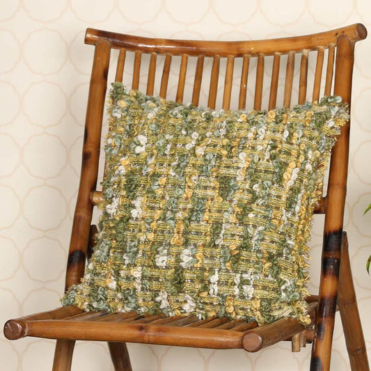 Tuscany throw pillow on wooden chair