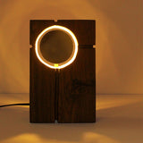 Vartula Bedside Lamp in brass and wood