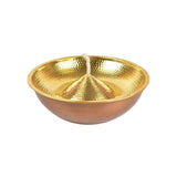 Copper and brass akhand diya lamp 