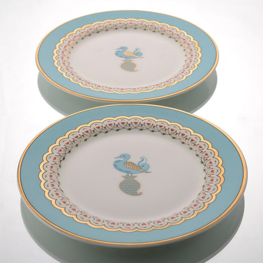 Ceramic plates for serving snacks