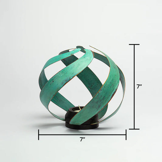 Dimension of antique green decor item