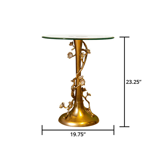 Dimension of fleur side table