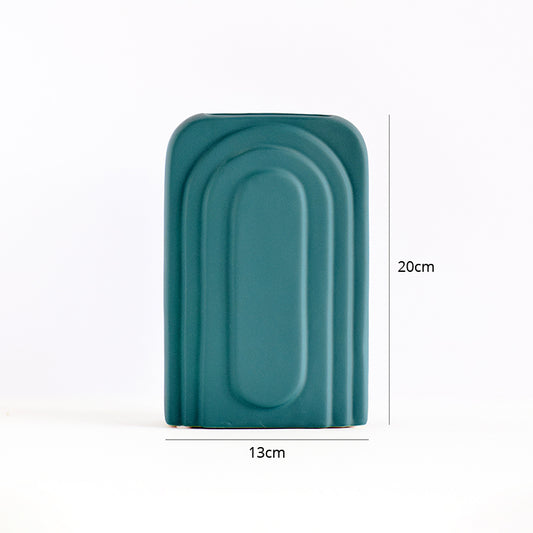 Rectangular dark green vase dimensions