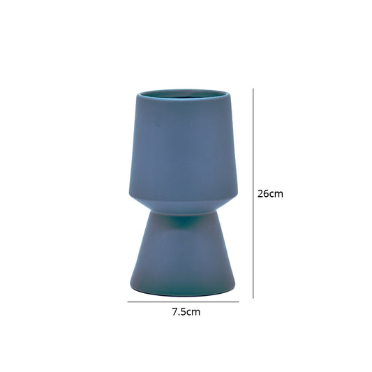 Dimensions of pedestal grey vase