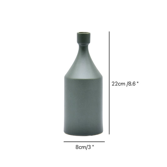 Dimensions of round shaped ceramic vase