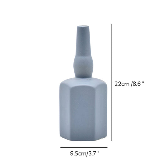 Wine bottle grey vase dimensions